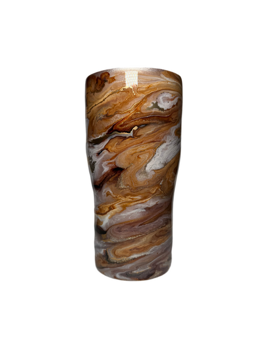 #17. 20oz Curve - Coffee Ink Swirl